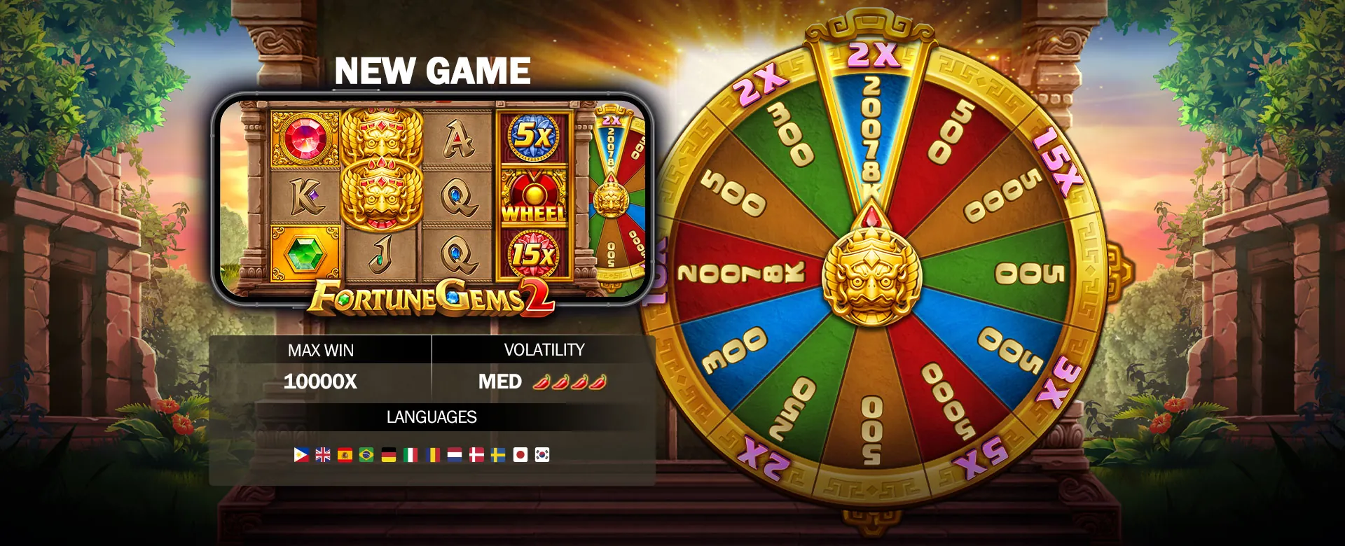 Vibrant 8k8 slot casino background with dazzling lights and slot symbols